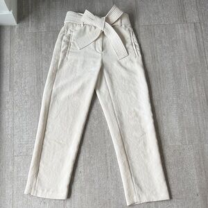 Ariztia Ecru Wilfred pants size 00 | Quiet Luxury Capsule Wardrobe old money